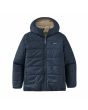 Chaqueta acolchada reversible Patagonia Kids Ready Freddy Hoody Azul Marino para niños