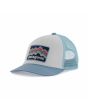 Gorra de malla Patagonia Kids Trucker Hat Ridge Rise Stripe Light Plume Grey para niño
