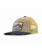 Gorra trucker Patagonia Kids Ridge Rise Stripe Oar Tan para niño