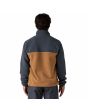 Hombre con Forro polar Patagonia Lightweight Synchilla Snap-T Marrón posterior