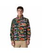 Hombre con suéter polar Patagonia Lightweight Synchilla Snap-T Salmon Energy Verde