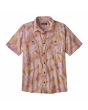 Camisa surfera de manga corta Patagonia M's Back Step Shirt Malva Floral para hombre