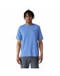Hombre con camiseta de manga corta Patagonia P-6 Logo Responsibili-Tee Azul Abundant Blue frontal
