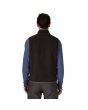 Hombre con chaleco de forro polar Patagonia Retro Pile Fleece Vest Negro-Gris posterior