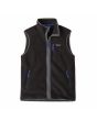 Chaleco de forro polar Patagonia Men's Retro Pile Fleece Vest Black w/Forge Grey para hombre