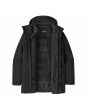 Chaqueta desmontable Patagonia Men's Tres 3-in-1 Parka Negra para hombre abierta