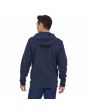 Hombre con Sudadera de capucha Patagonia P-6 Logo Uprisal Azul marino Unisex posterior