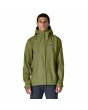 Hombre con chaqueta impermeable plegable Patagonia Torrentshell Verde Alcaparra