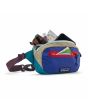 Riñonera Patagonia Ultralight Black Hole Mini Hip Pack 1L Patchwork Belay Blue Unisex bolsillos