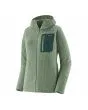 Chaqueta técnica de forro polar con capucha Patagonia R1 Air Full Zip Hoody Ellwood Green para mujer