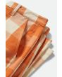 Pantalón Brixton Bedford para mujer en cuadros naranja tangerine bolsillo lateral