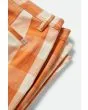Pantalón Brixton Bedford para mujer en cuadros naranja tangerine etiqueta logo