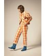 Mujer con Pantalón Brixton Bedford Pant Tangerine Gingham lateral