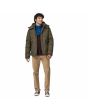 Hombre con Chaqueta de plumón Patagonia Downdrift Jacket Verde frontal