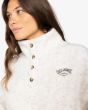 Mujer con Jersey de forro Polar Billabong Run The Road Blanco botones