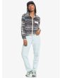 Mujer con Chaqueta Polar Quiksilver Uni Grape Shape Heritage Stripe ajuste