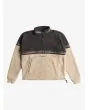 Sudadera de forro polar con cremallera parcial Quiksilver Take Us Back Block Plaza Taupe para niño 8-16 años