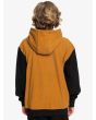 Niño con Sudadera polar de capucha y cremallera Quiksilver Youth Essential Marrón posterior