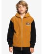 Niño con Sudadera polar de capucha y cremallera Quiksilver Youth Essential Marrón 