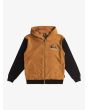 Sudadera polar con capucha y cremallera Quiksilver Youth Essential Marrón para niño 8-16 años