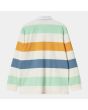 Polo de manga larga Carhartt WIP Henwick Rugby Shirt con estampado a rayas para hombre posterior