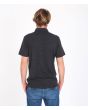 Hombre con polo de manga corta Hurley Ace Vista Negro posterior