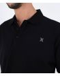 Hombre con polo de manga corta Hurley Icon Negro bordado logo
