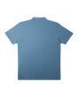 Polo orgánico de manga corta Quiksilver DNA Azul para hombre posterior