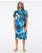 Hombre con Poncho Surf Rip Curl Mix Up Printed Hooded Towel Azul Pacífico capucha