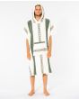 Hombre con poncho cambiador para surf Rip Curl Searchers Blanco hueso capucha