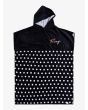 Toalla de playa con capucha - Poncho para surf Roxy So much idea negro para mujer