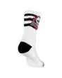 Calcetines Powell Peralta Ripper Stripes blanco negro rosa para hombre talón