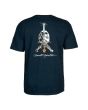 Posterior Camiseta powell peralta skull and sword azul marino