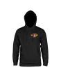 Powell Peralta sudadera de capucha Winged Ripper negra gráfico delantero