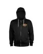 Vista frontal Sudadera con capucha y cremallera Powell Peralta WInged Ripper Negra Unisex
