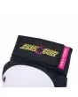 Juego de protecciones para skate Pro-Tec Santa Cruz Street Negro-Blanco-Rosa para adulto velcro