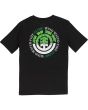 Camiseta de manga corta para hombre Element Ghostbusters Proton Seal SS Boy negra Posterior