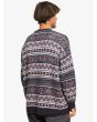Hombre con Jersey Quiksilver Purple Vision Grape Shake Heritage Stripe posterior