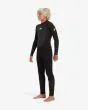 Niño con traje de surf con cremallera en la espalda Quiksilver Boys Prologue 4/3mm Negro lateral