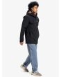 Hombre con Chaqueta Parka Quiksilver Overcast 3K Negra ajuste
