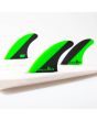 Quillas para tabla de surf FCS II Mick Fanning PC Tri Fins Talla L puestas