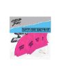 Quillas de surf con borde de goma Catch Surf Odysea Safety Edge Quad Fins Rosas pack