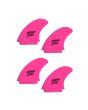 Quillas de surf con borde de goma Catch Surf Odysea Safety Edge Quad Fins Rosas 