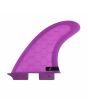 Quillas de surf DEFLOW V.2 Violet FCS II Thruster Large centre fin