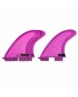 Quillas tri-fins de surf DEFLOW V.2 Violet Honeycomb sistema FCS II Medium