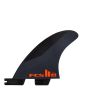 Quillas para tabla de Surf FCS II Jason Stevenson Performance Core Charcoal Red Tri-Quad Fins Talla L rear