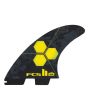 Quillas para tabla de Surf FCS II Al Merrick Performance Core Tri-Fins Talla L amarillas