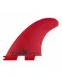Quillas para tabla de surf FCS II Accelerator Neo Glass Eco Tri Fins rojas Large 