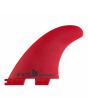 Quillas para tabla de surf FCS II Accelerator Neo Glass Eco Tri Fins rojas Medium