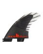 Quillas FCS II Accelerator PC Carbon Tri Fins Black-Red Talla M